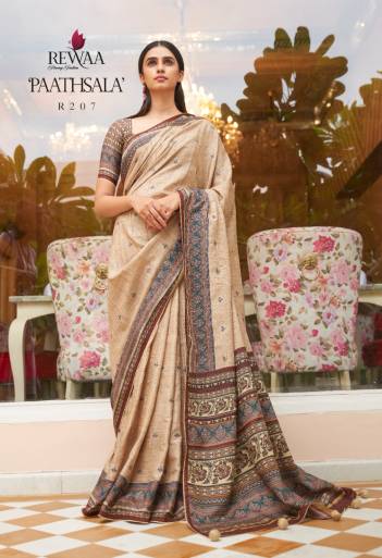 PAATHSALA BY REWAA KHADI SILK SAREE WHOLESALER IN SURAT